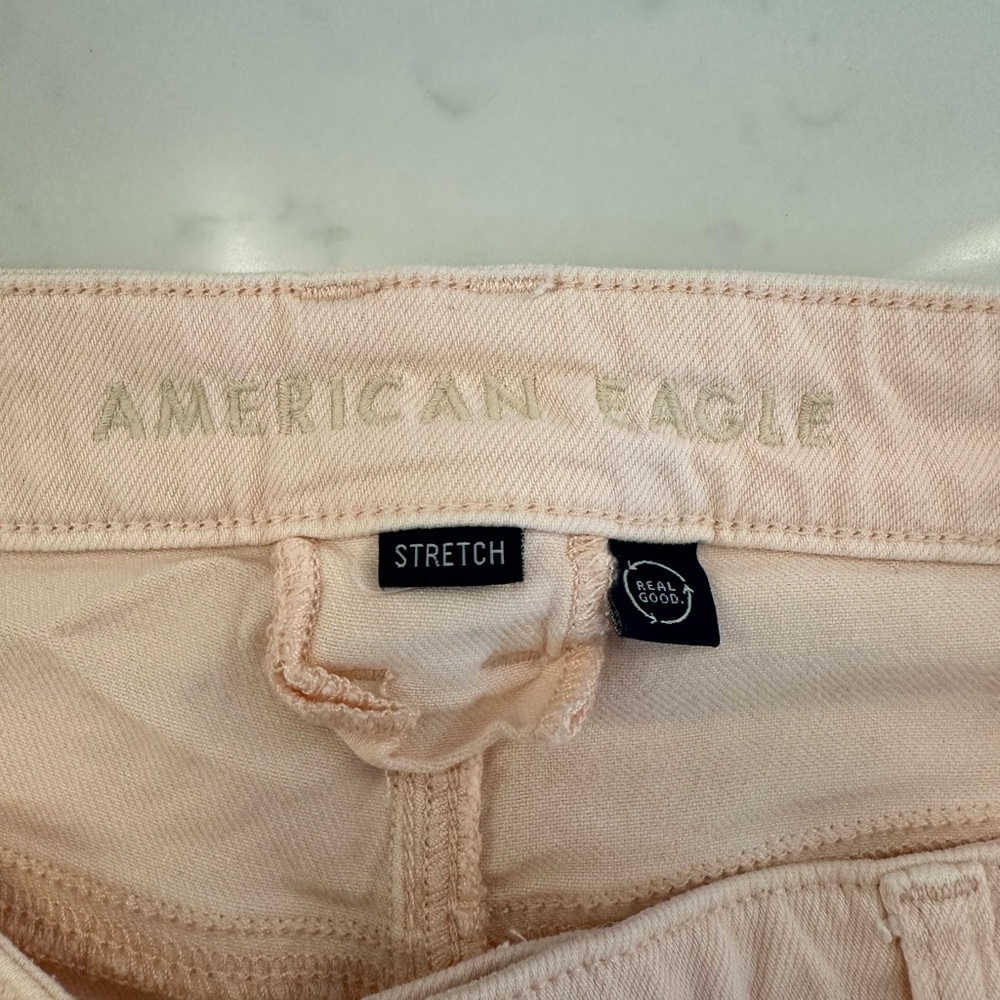 American Eagle, Pink, Super High-Rise, Baggy Wide-Leg Women’s Pants, in Size 10 - Picture 4 of 6